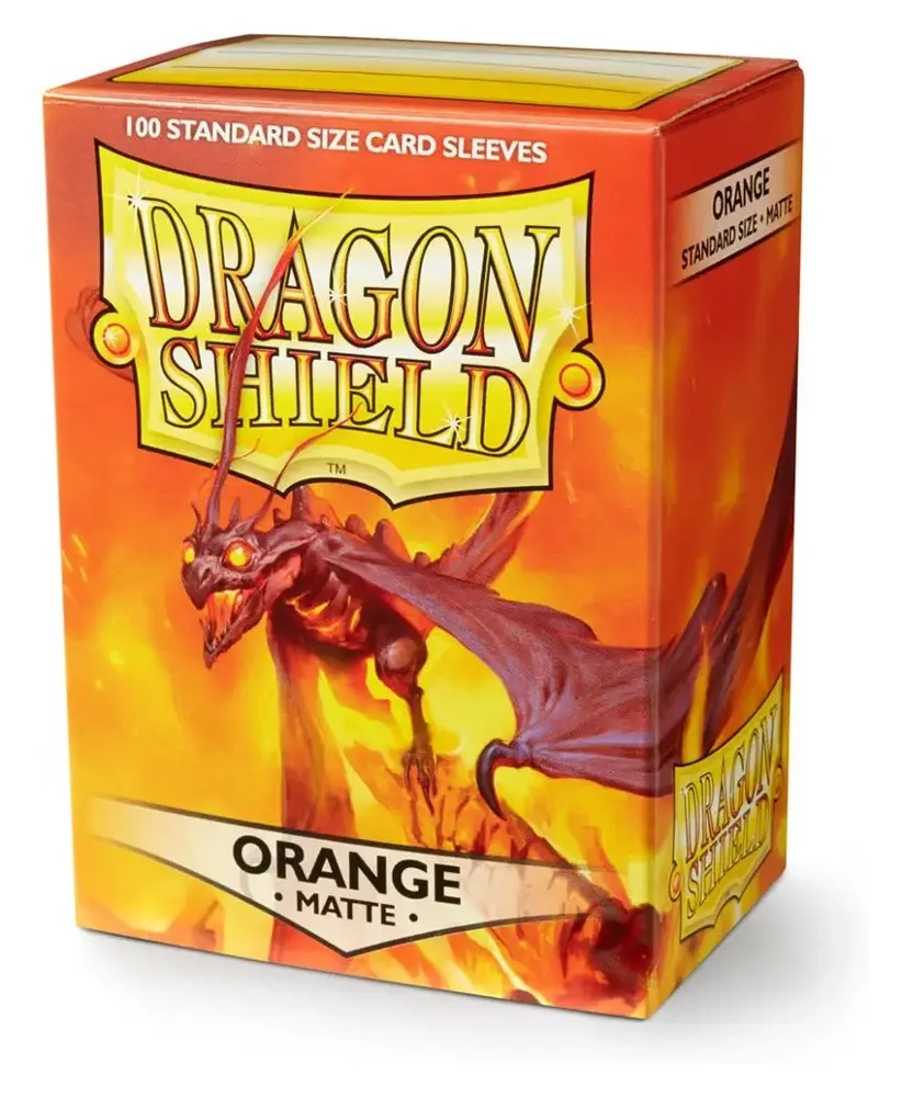 Dragon Shield Standard Sleeves - Matte Orange (100 Sleeves)