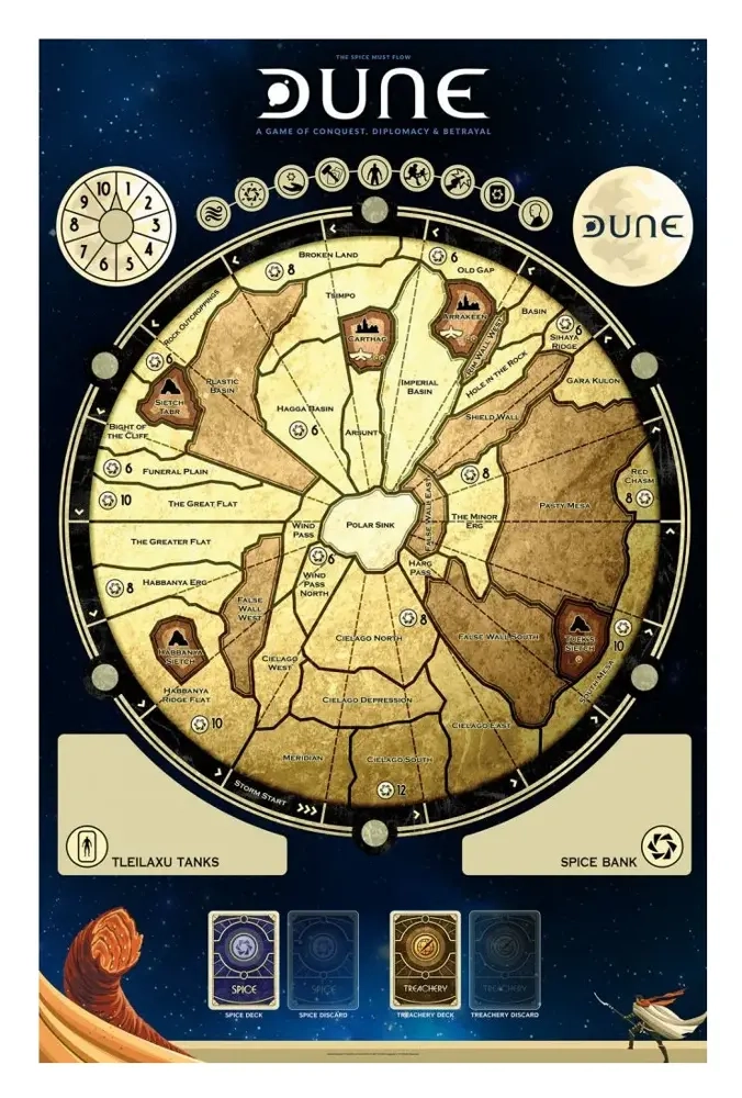 Dune Boardgame Gamemat 36x24“ - EN