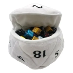 UP - D20 Plush Dice Bag - White