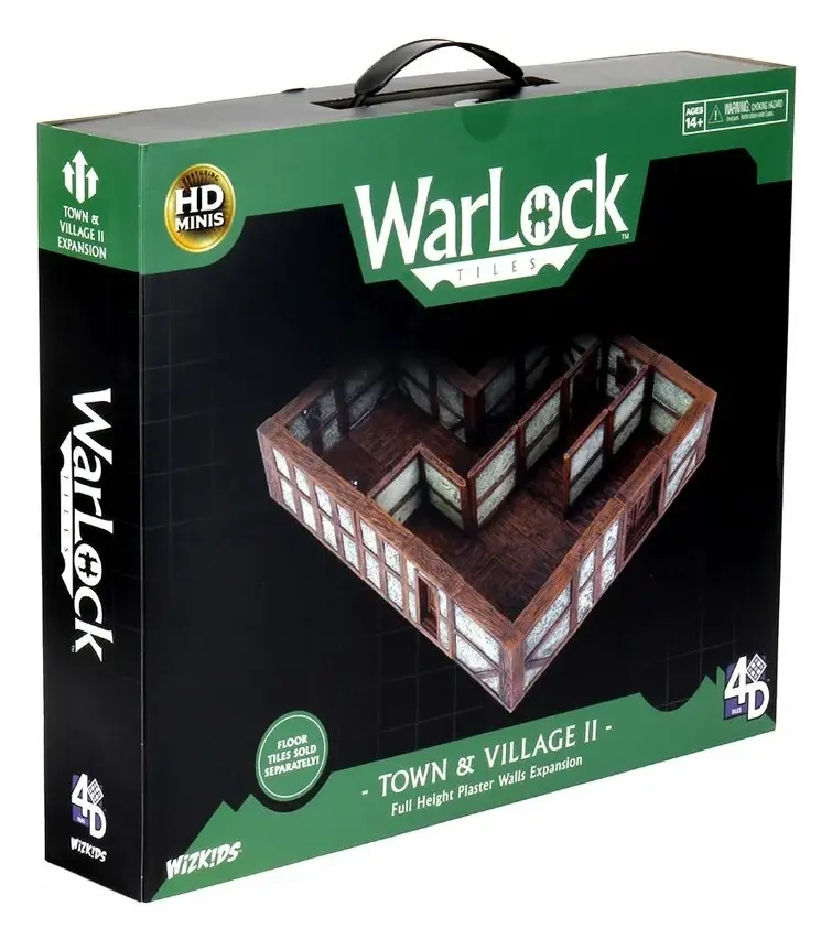 WarLock Tiles: Town & Village II - Full Height Plaster Walls Expansion