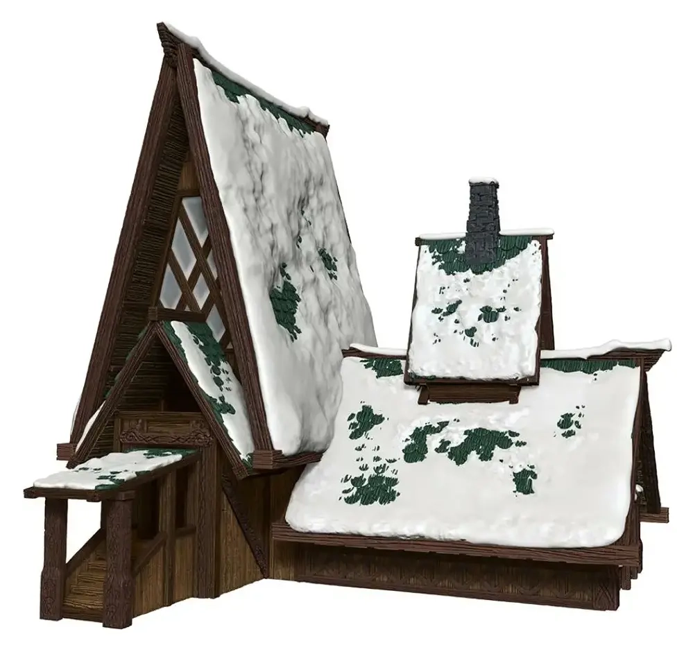 D&D Icons of the Realms Miniatures: Icewind Dale - The Lodge Papercraft Set - EN