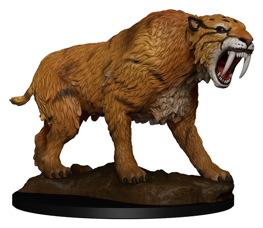 Deep Cuts Miniatur unbemalt Saber-Toothed Tiger