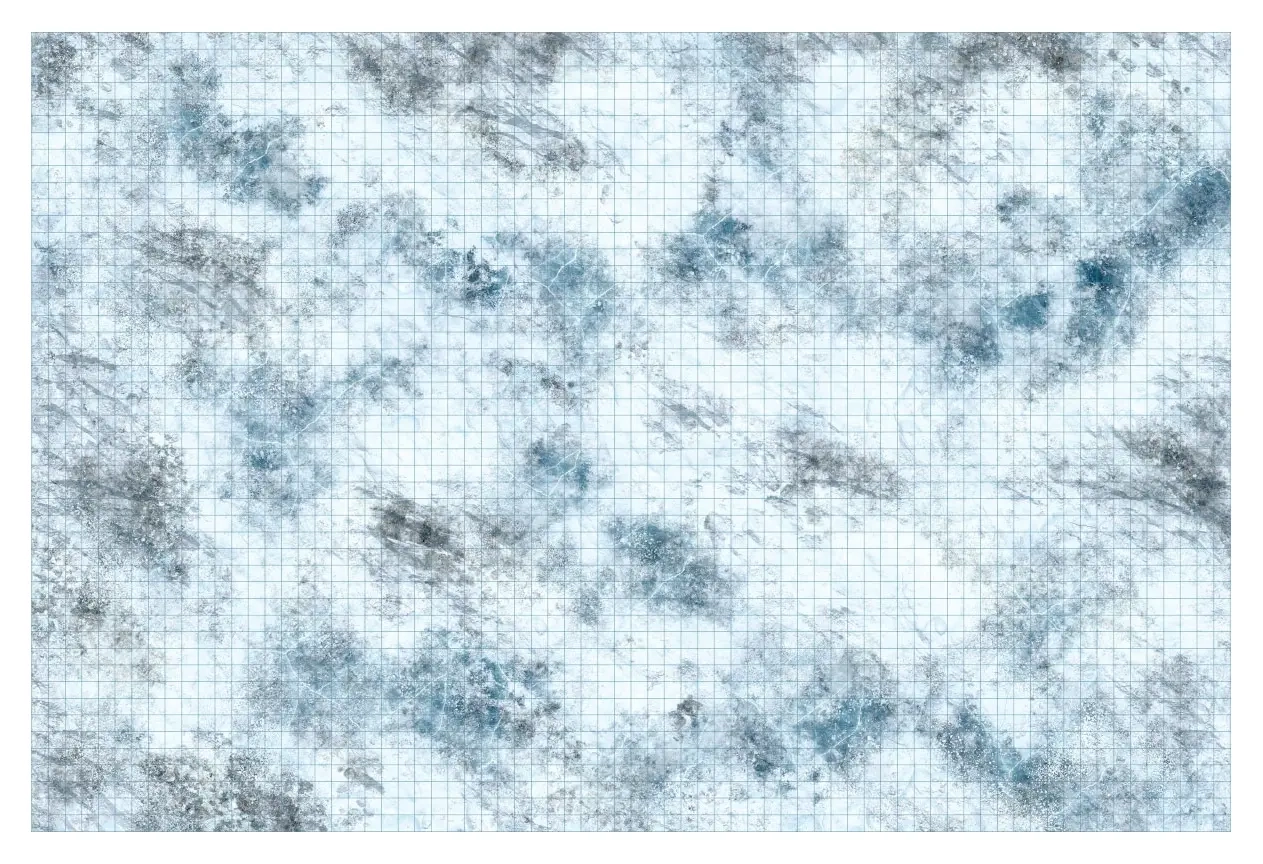 D&D Icons of the Realms: Tundra Battle Mat