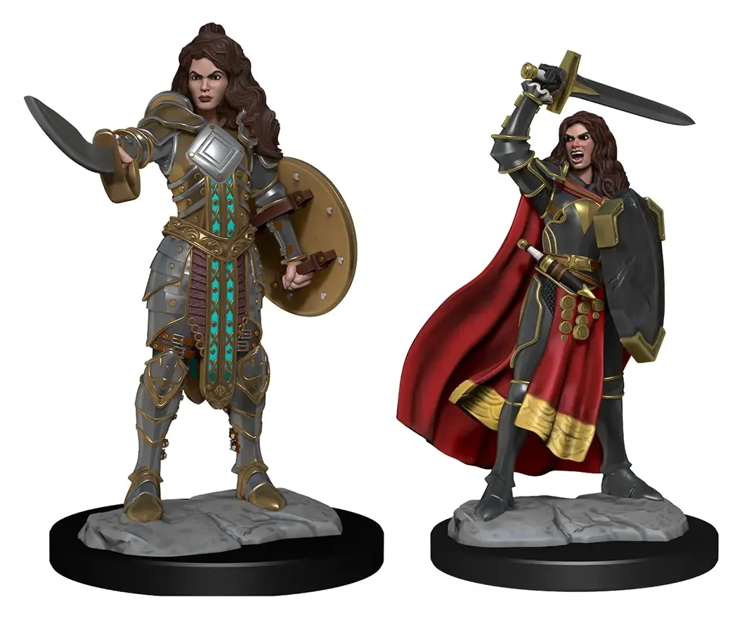 Pathfinder Battles Deep Cuts Miniaturen unbemalt Human Champion Female 