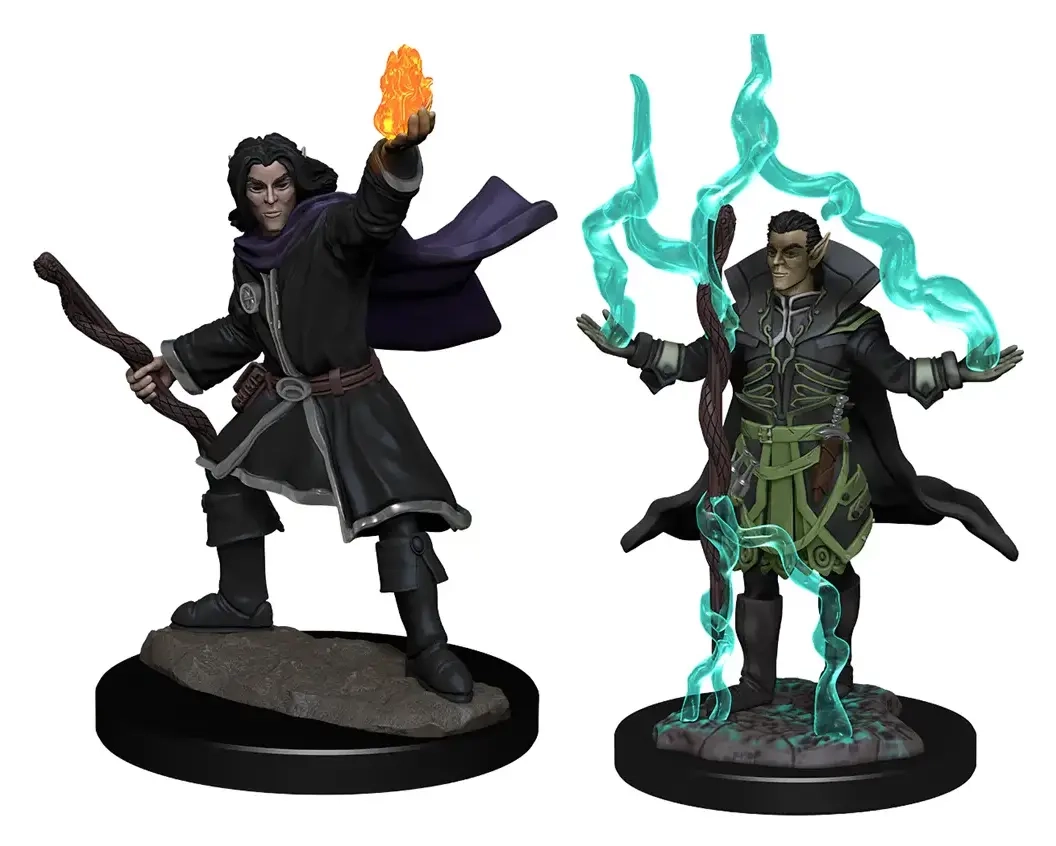 Pathfinder Battles Deep Cuts Miniaturen unbemalt Elf Sorcerer Male 