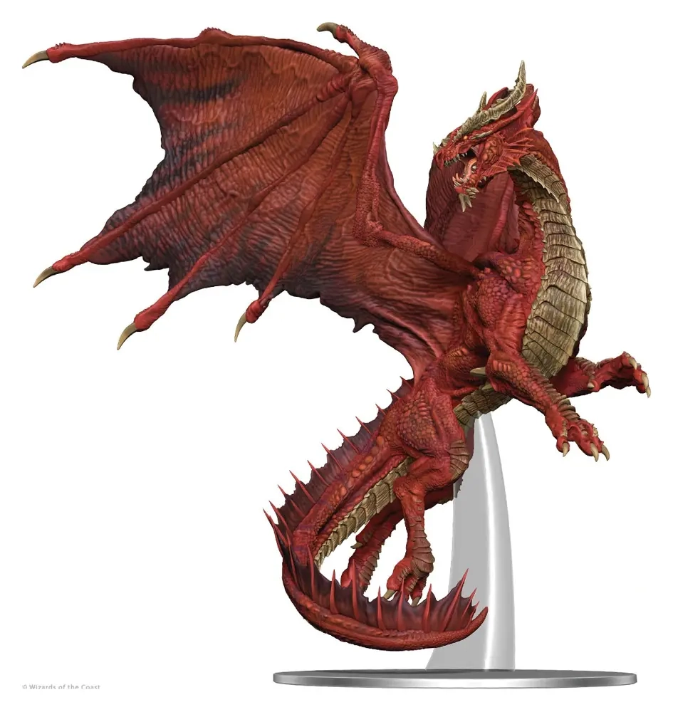 D&D Icons of the Realms Premium Miniatur vorbemalt Adult Red Dragon 20 cm