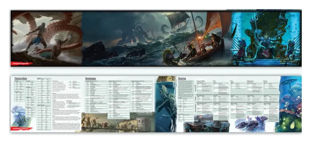 D&D RPG Of Ships & The Sea DM Screen - EN