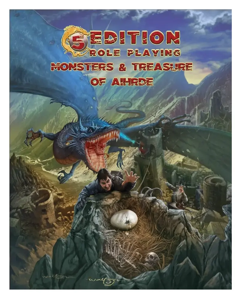 5th Edition Role Playing - Monsters & Treasure of Aihrde - EN