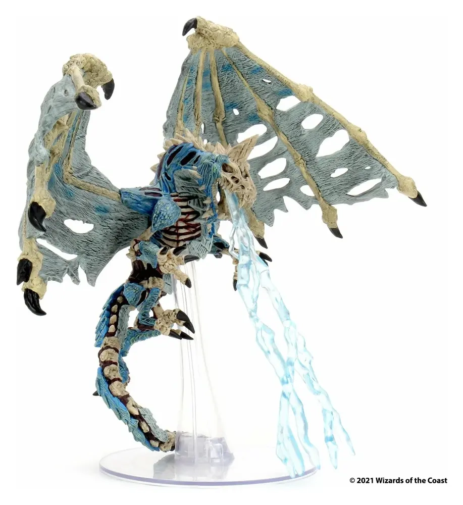 D&D Icons of the Realms Miniatures: Boneyard Premium Set - Blue Dracolich (Set 18) - EN