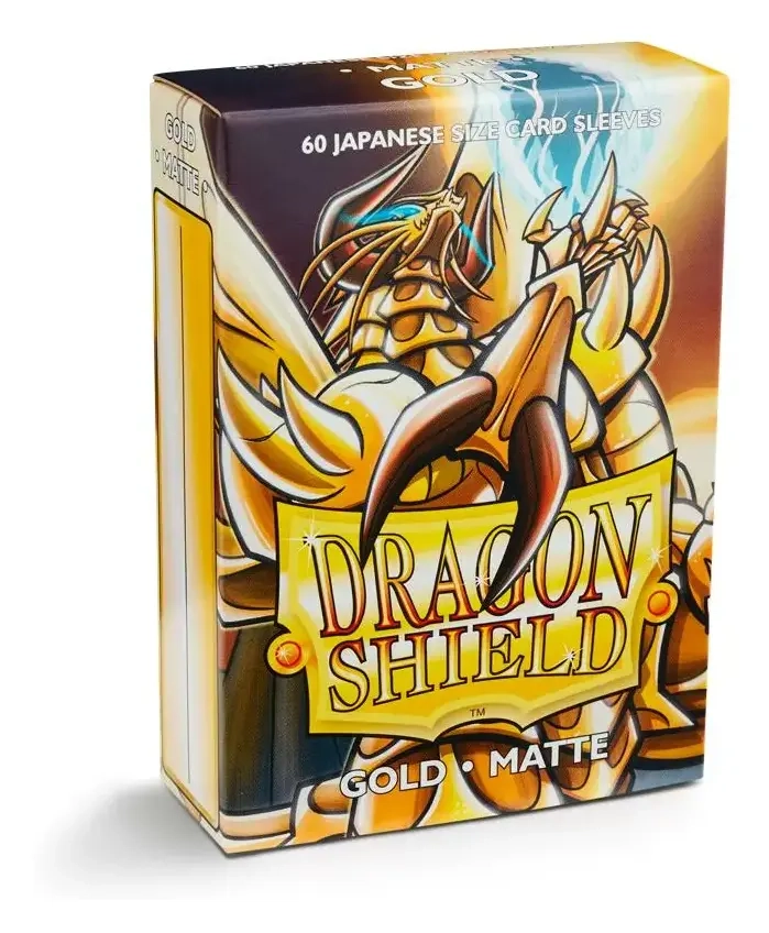 Dragon Shield Small Sleeves - Japanese Matte Gold (60 Sleeves)