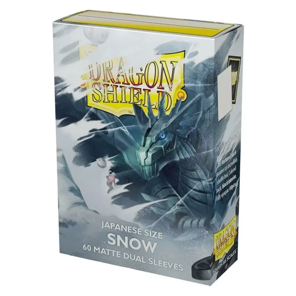 Dragon Shield Japanese size Dual Matte Sleeves - Snow 'Nirin' (60 Sleeves)