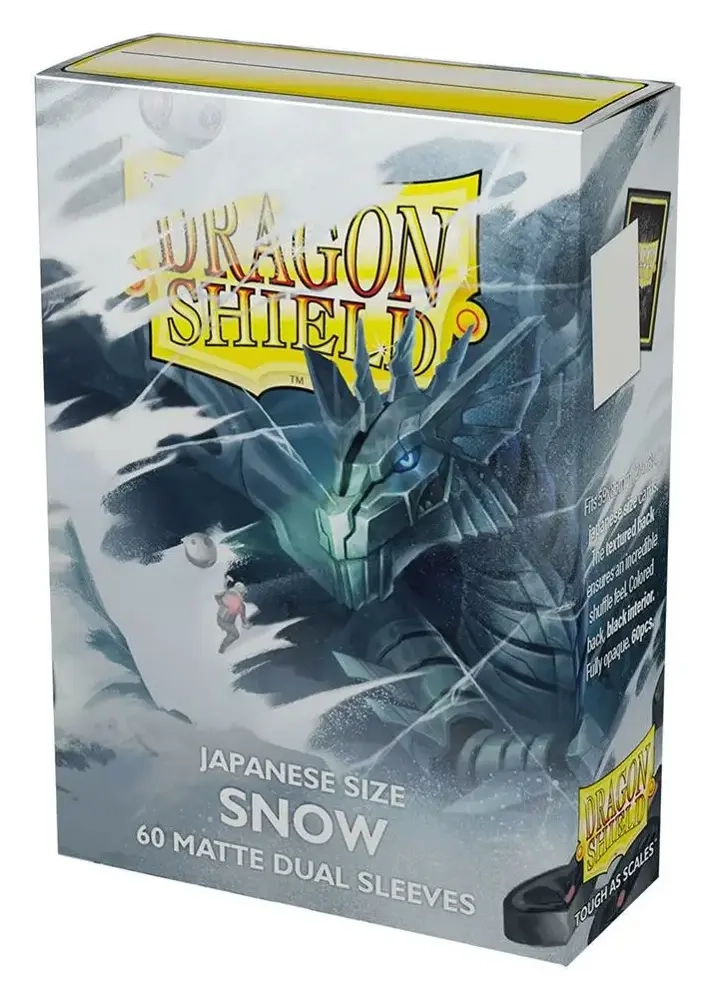 Dragon Shield Japanese size Dual Matte Sleeves - Snow 'Nirin' (60 Sleeves)