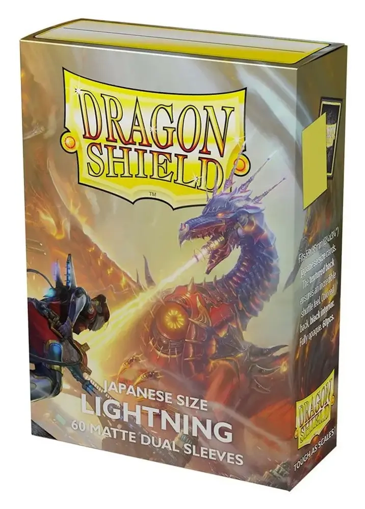 Dragon Shield Japanese size Dual Matte Sleeves - Lightning 'Ailia' (60 Sleeves)