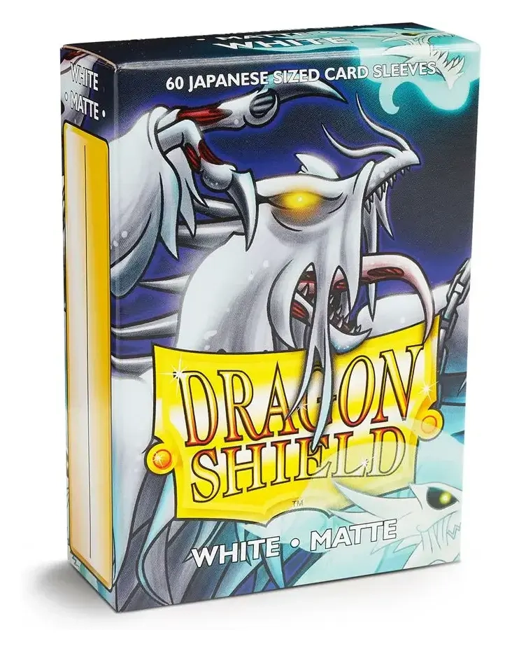 Dragon Shield Small Sleeves - Japanese Matte White (60 Sleeves)