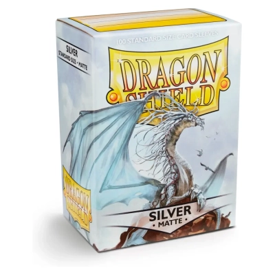 Dragon Shield Standard Sleeves - Matte Silver (100 Sleeves)