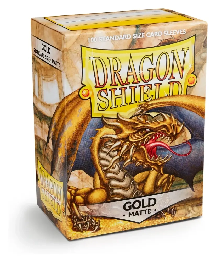 Dragon Shield Standard Sleeves - Matte Gold (100 Sleeves)