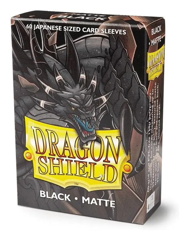 Dragon Shield Small Sleeves - Japanese Matte Black (60 Sleeves)