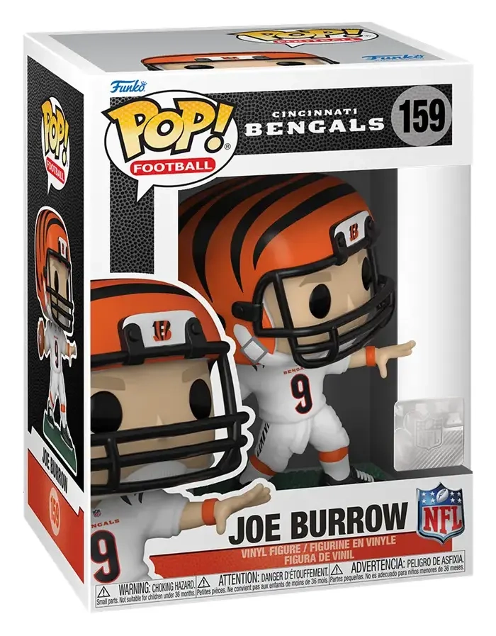 Funko POP! - NFL: Bengals- Joe Burrow (Away Uniform)