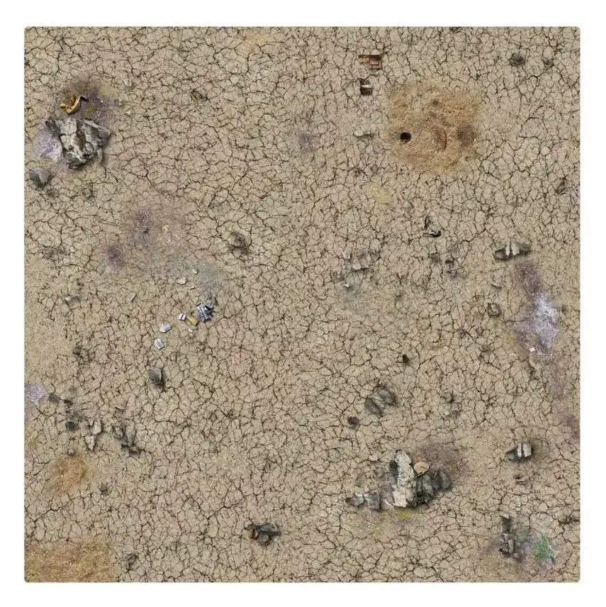 Desert Wasteland Gaming Mat 3x3 (90 x 90 cm)