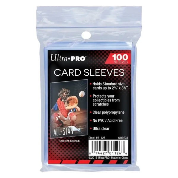 UP - Standard Sleeves - Regular Soft Card (100 Sleeves)