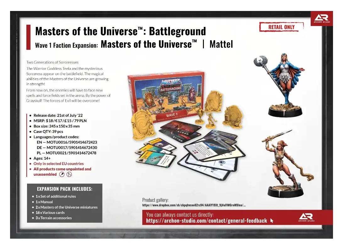 Masters of the Universe Battleground Expansion - Wave 1 Masters of the Universe Faction - EN