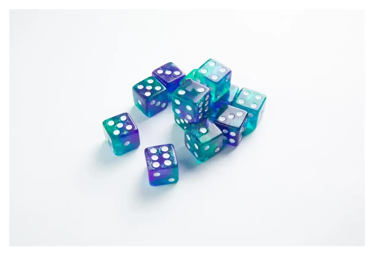 Galaxy Series - Neptune - D6 Dice Set 16 mm (12 pcs)