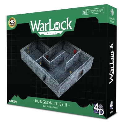 WarLock Tiles: Dungeon Tiles II - Full Height Stone Walls