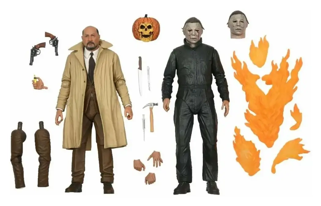 Halloween II Ultimate Actionfiguren Doppelpack Michael Myers & Dr Loomis 18 cm