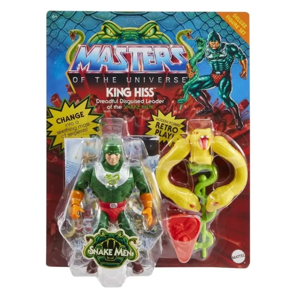 Masters of the Universe Origins Deluxe Actionfigur King Hiss 14 cm