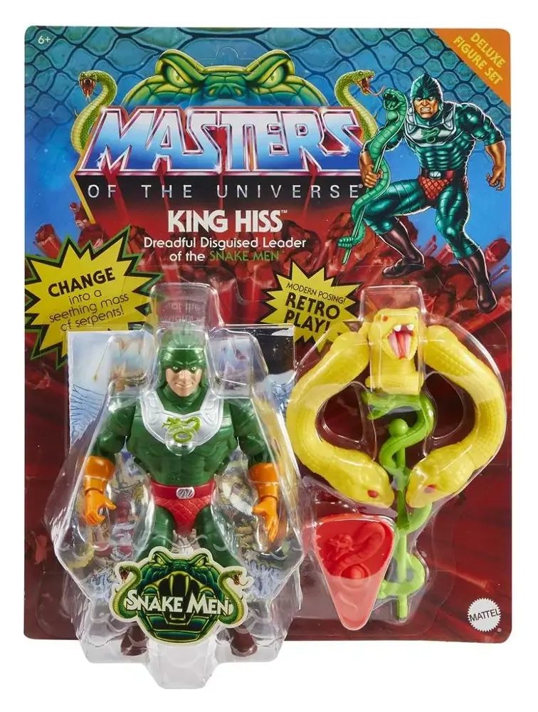 Masters of the Universe Origins Deluxe Actionfigur King Hiss 14 cm