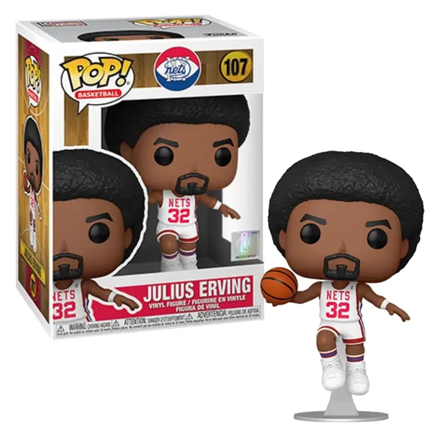 Funko POP! NBA: Legends - Julius Erving (Nets Home) Vinyl Figure 10cm