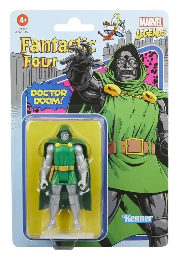 Fantastic Four Marvel Legends Retro Collection Actionfigur 2022 Doctor Doom 10 cm