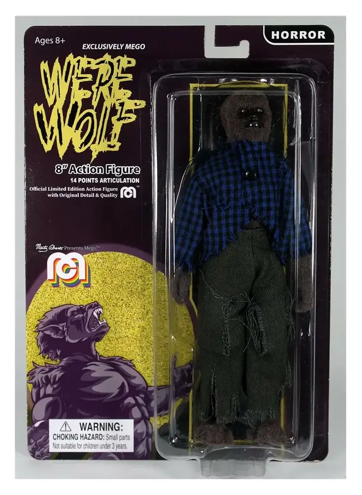 Mego Horror Actionfigur Werewolf (Flocked) 20 cm