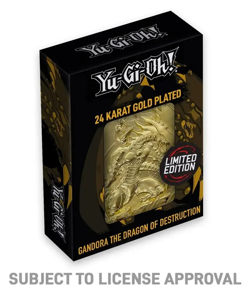 Yu-Gi-Oh! Limited Edition 24k Gold Plated Gandra the Dragon of Destruction Metal Card