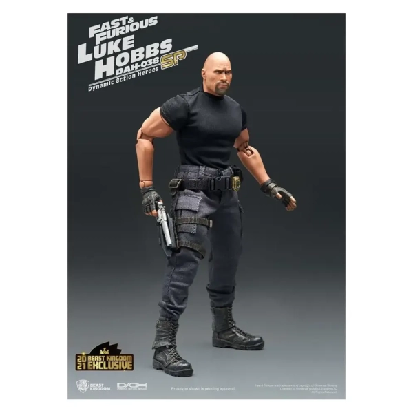 Fast & Furious Dynamic 8ction Heroes Actionfigur 1/9 Luke Hobbs Limited Edition 21 cm