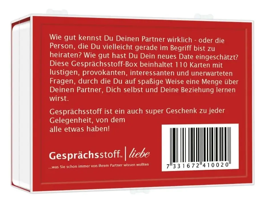 Gesprächsstoff – Liebe