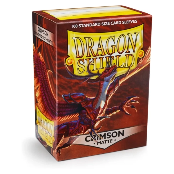 Dragon Shield Standard Sleeves - Matte Crimson (100 Sleeves)