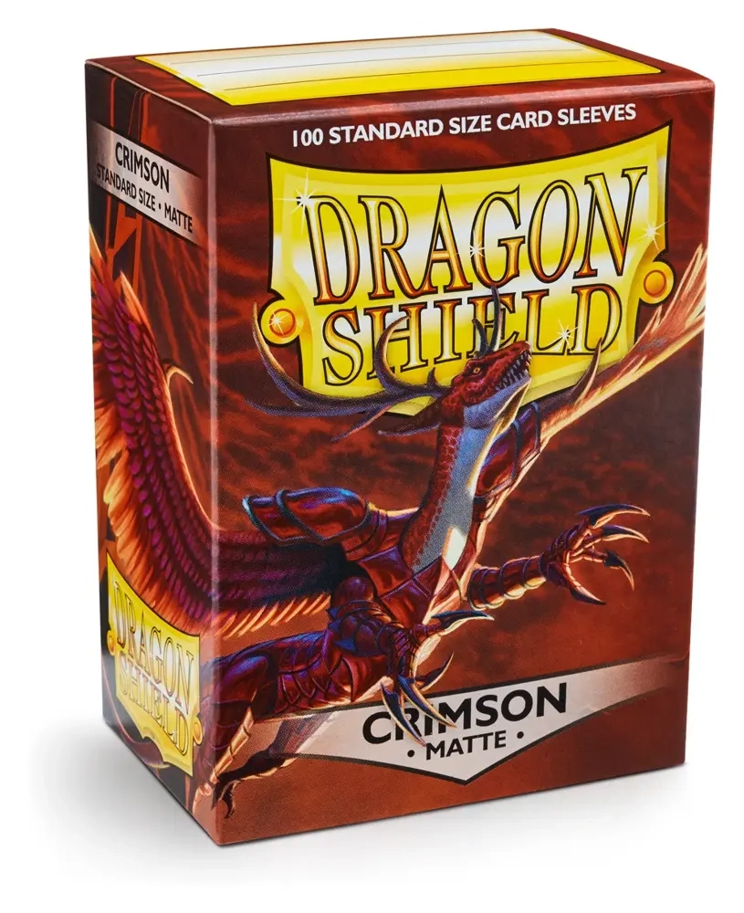 Dragon Shield Standard Sleeves - Matte Crimson (100 Sleeves)