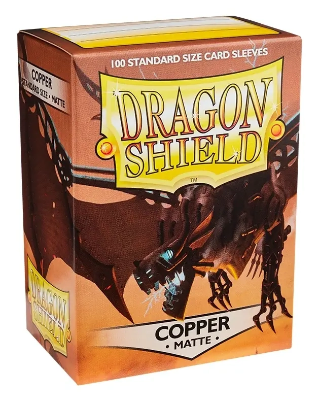 Dragon Shield Standard Matte Sleeves - Copper 'Draco Primus' (100 Sleeves)