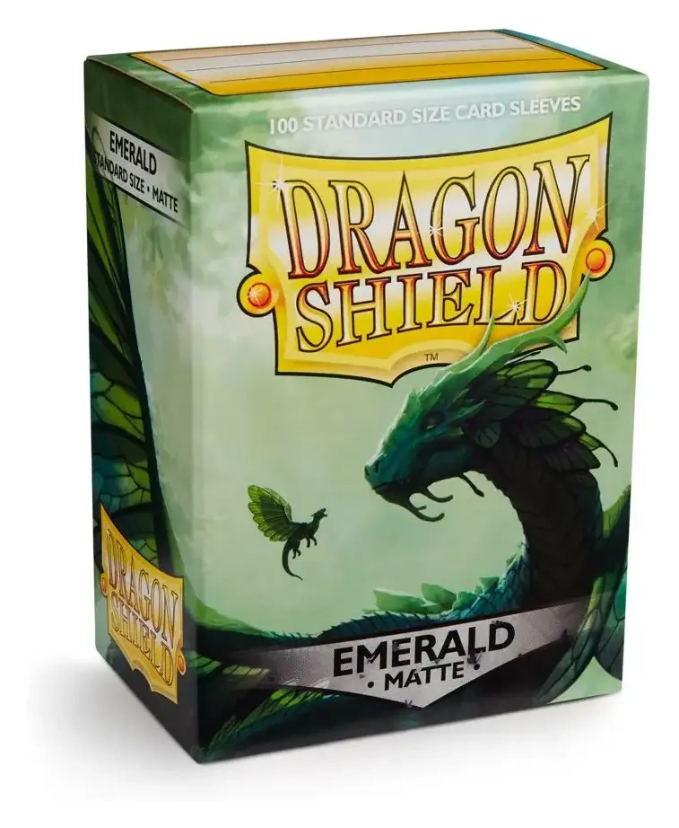 Dragon Shield Matte Sleeves - Emerald (100 Sleeves)