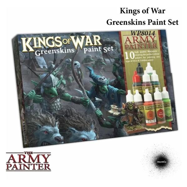 The Army Painter - Warpaints Kings of War Greenskins paint set