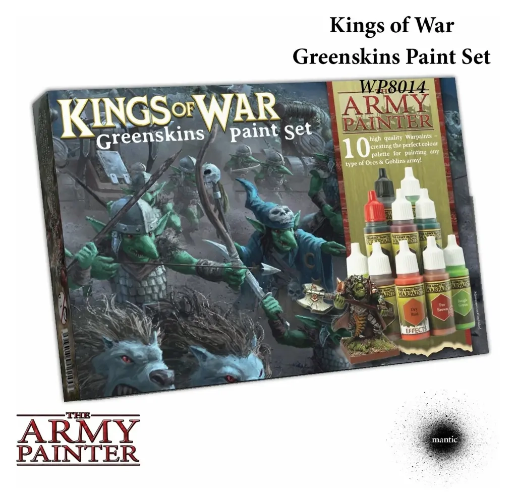 The Army Painter - Warpaints Kings of War Greenskins paint set