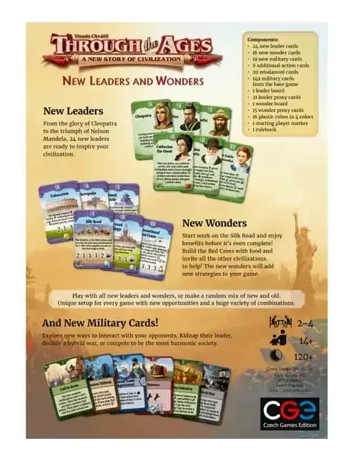 Through the Ages: New Leaders & Wonders - Expansion - EN