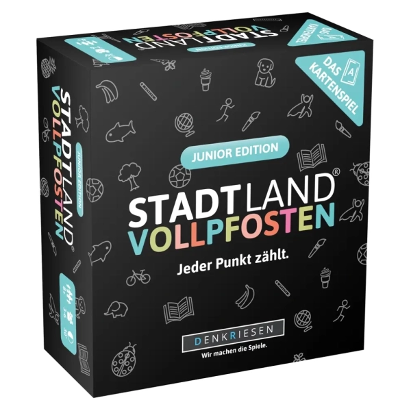 STADT LAND VOLLPFOSTEN: Das Kartenspiel – Junior Edition