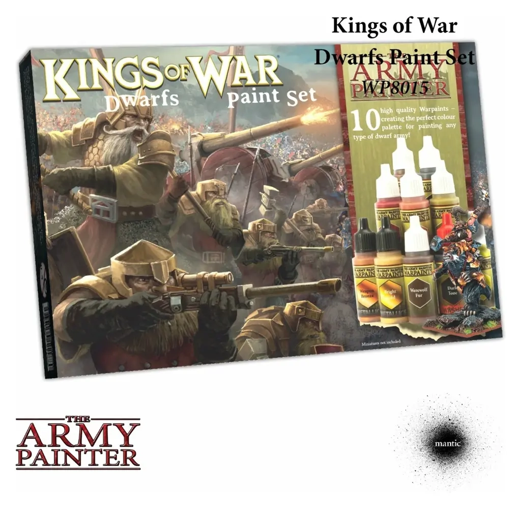 The Army Painter - Warpaints Kings of War Dwarfs paint set