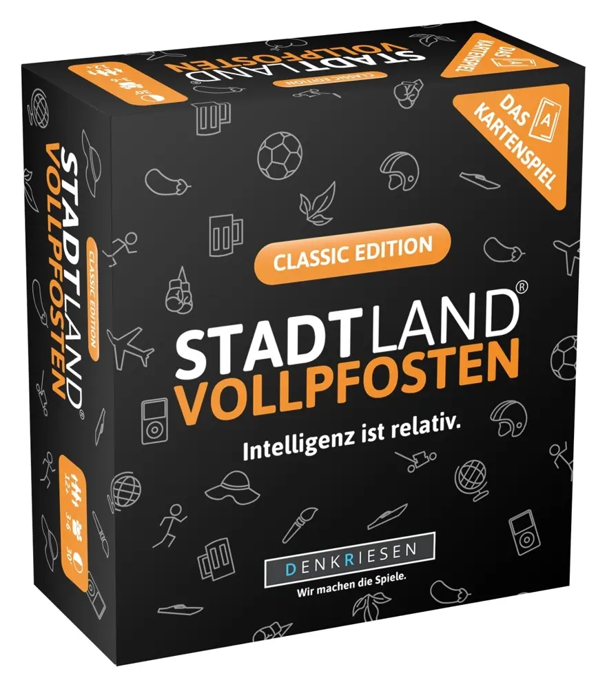 STADT LAND VOLLPFOSTEN: Das Kartenspiel – Classic Edition