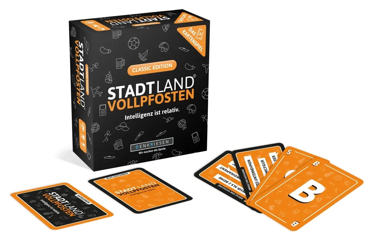 STADT LAND VOLLPFOSTEN: Das Kartenspiel – Classic Edition