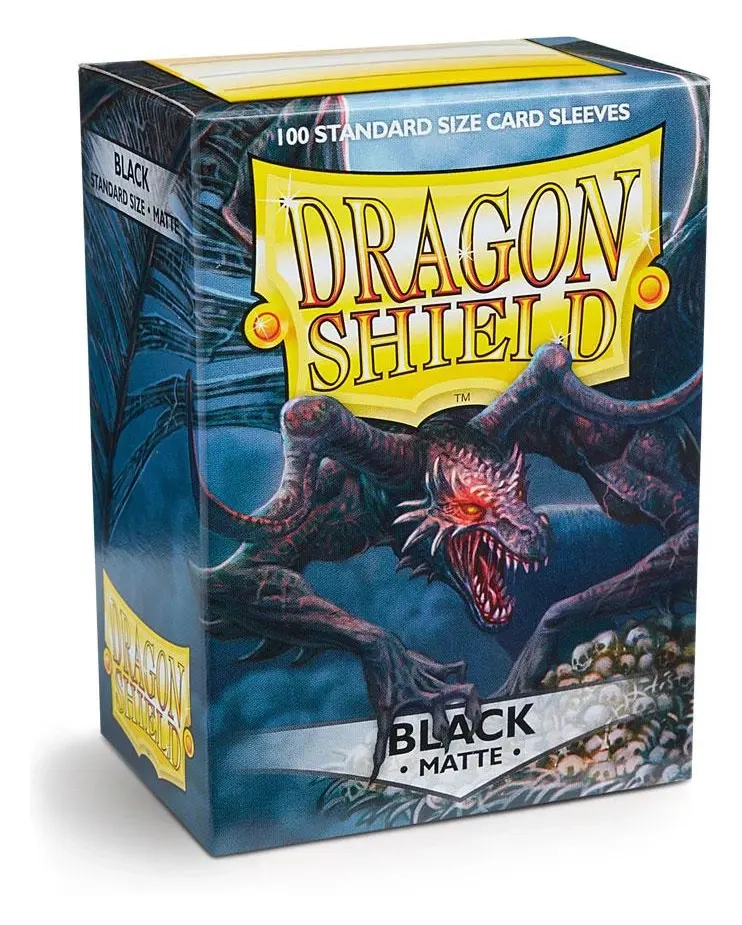 Dragon Shield Standard Sleeves - Matte Black (100 Sleeves)