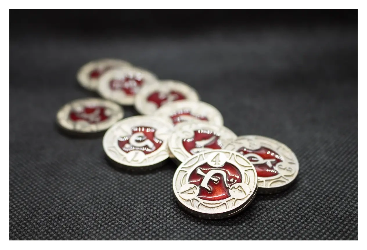 RPG Spell Tokens Red (22 Stück) - EN