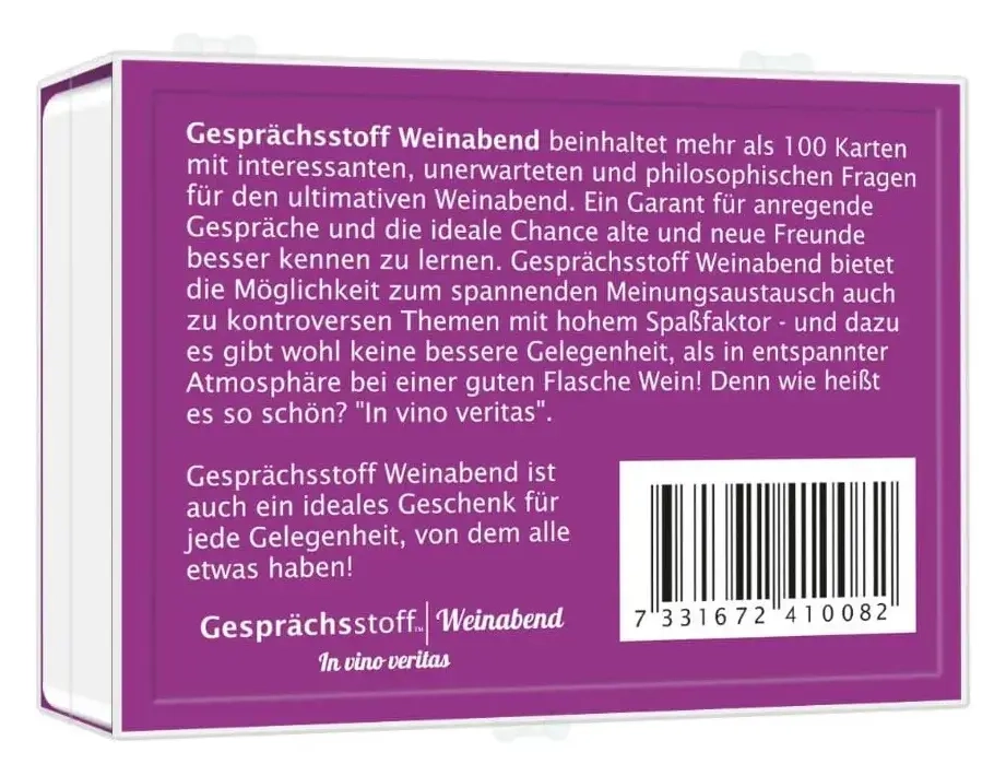 Gesprächsstoff – Weinabend